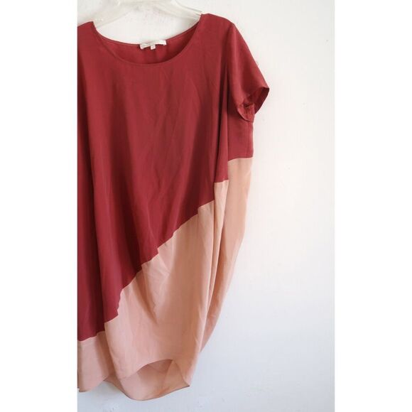 Maje Silk Two-Tone Shift Dress - Size 1 - Picture 2 of 9